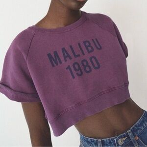 Zara Plush Crop Top Size Small